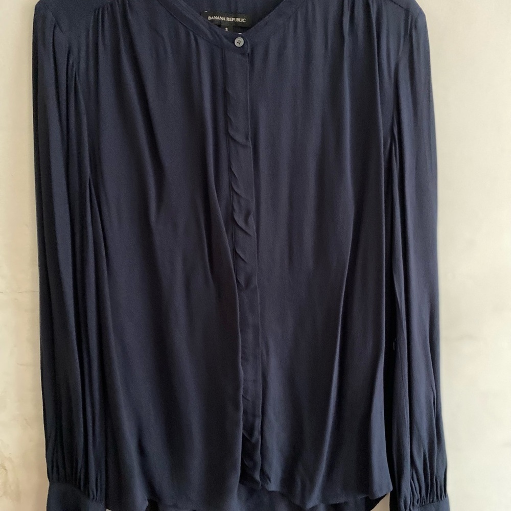 Banana Republic Navy Blouse